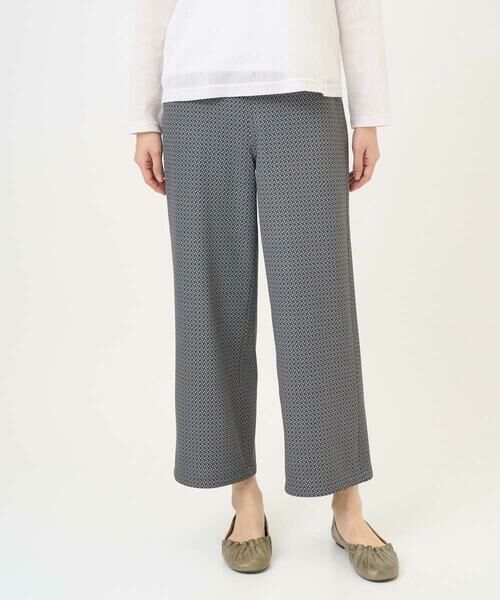 GIANNI LO GIUDICE / ジャンニ・ロ・ジュディチェ その他パンツ | [洗える・リバーシブル]裏コットン幾何プリントパンツ | 詳細1
