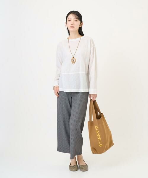 GIANNI LO GIUDICE / ジャンニ・ロ・ジュディチェ その他パンツ | [洗える・リバーシブル]裏コットン幾何プリントパンツ | 詳細5