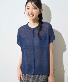 GIANNI LO GIUDICE / ジャンニ・ロ・ジュディチェ ベスト | ペーパーヤーン鹿の子ニットベスト