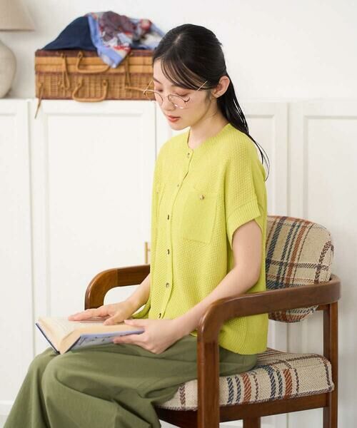 GIANNI LO GIUDICE / ジャンニ・ロ・ジュディチェ ベスト | ペーパーヤーン鹿の子ニットベスト | 詳細1