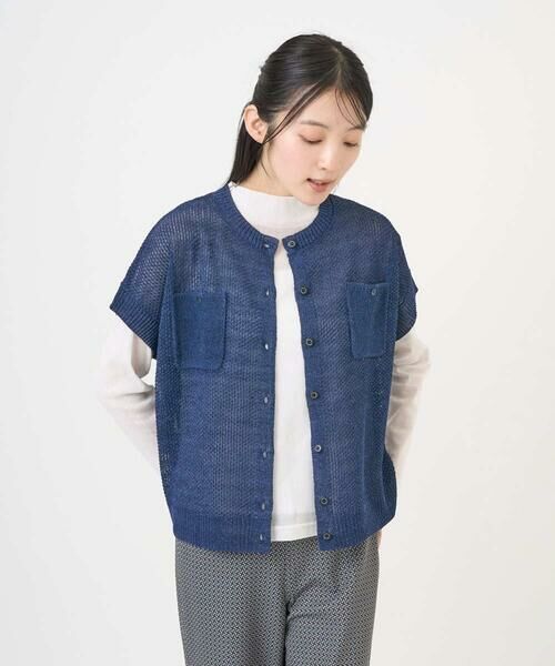 GIANNI LO GIUDICE / ジャンニ・ロ・ジュディチェ ベスト | ペーパーヤーン鹿の子ニットベスト | 詳細21