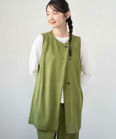 GIANNI LO GIUDICE / ジャンニ・ロ・ジュディチェ ベスト | [洗える・日本製]ナチュラルスムースジレ