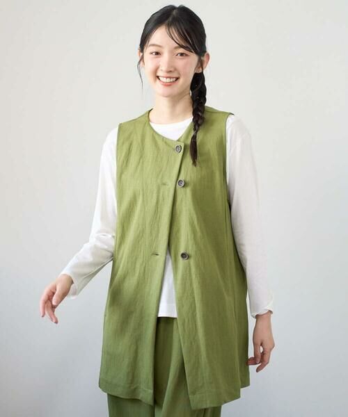 GIANNI LO GIUDICE / ジャンニ・ロ・ジュディチェ ベスト | [洗える・日本製]ナチュラルスムースジレ | 詳細1