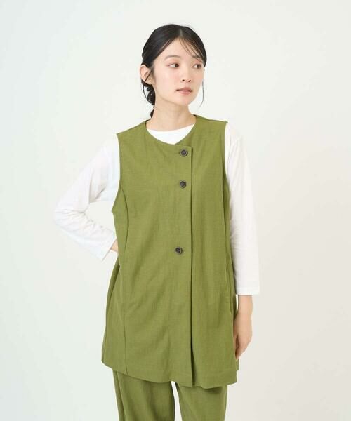 GIANNI LO GIUDICE / ジャンニ・ロ・ジュディチェ ベスト | [洗える・日本製]ナチュラルスムースジレ | 詳細12