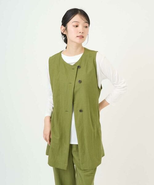 GIANNI LO GIUDICE / ジャンニ・ロ・ジュディチェ ベスト | [洗える・日本製]ナチュラルスムースジレ | 詳細3