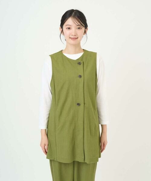 GIANNI LO GIUDICE / ジャンニ・ロ・ジュディチェ ベスト | [洗える・日本製]ナチュラルスムースジレ | 詳細4