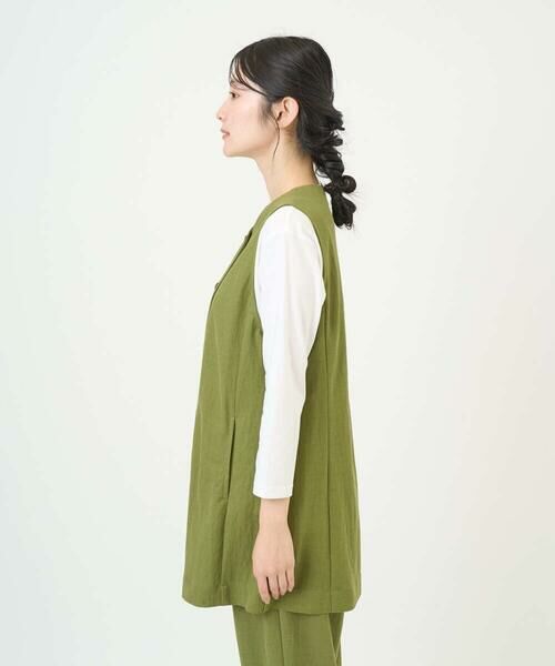 GIANNI LO GIUDICE / ジャンニ・ロ・ジュディチェ ベスト | [洗える・日本製]ナチュラルスムースジレ | 詳細5