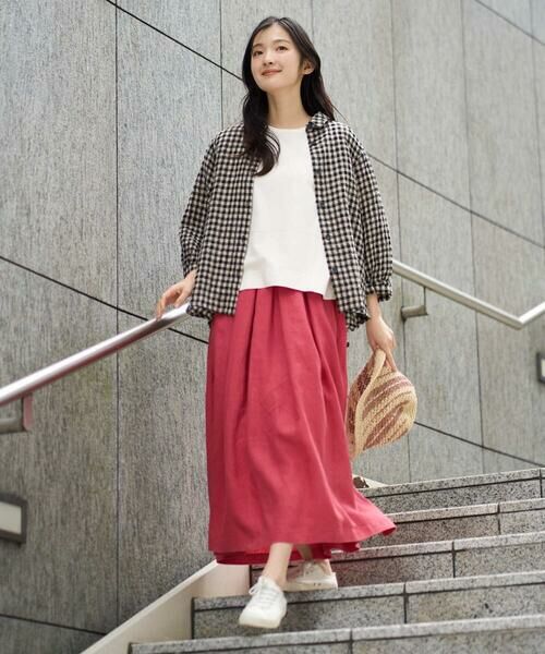 GIANNI LO GIUDICE / ジャンニ・ロ・ジュディチェ シャツ・ブラウス | [洗える]リネンコットンギンガムチェックブラウス | 詳細4