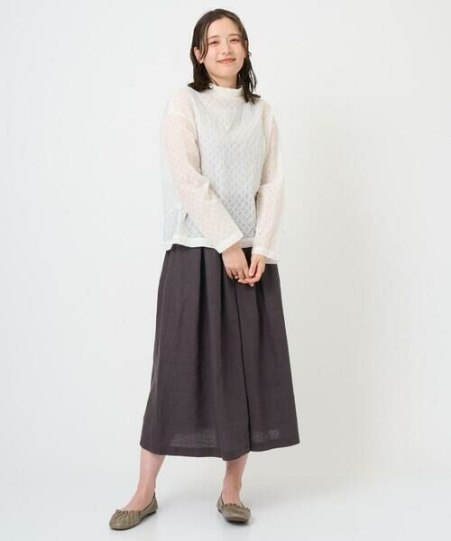 GIANNI LO GIUDICE / ジャンニ・ロ・ジュディチェ シャツ・ブラウス | [洗える]塩縮加工ダイヤ柄ブラウス | 詳細15