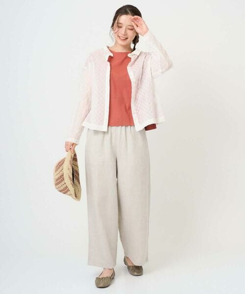 GIANNI LO GIUDICE / ジャンニ・ロ・ジュディチェ シャツ・ブラウス | [洗える]塩縮加工ダイヤ柄ブラウス | 詳細16