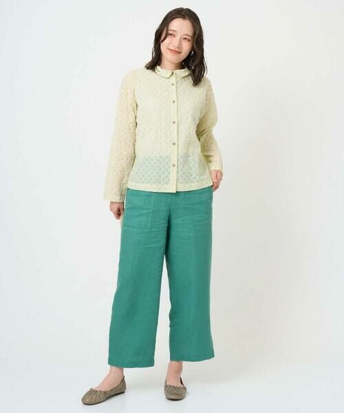 GIANNI LO GIUDICE / ジャンニ・ロ・ジュディチェ シャツ・ブラウス | [洗える]塩縮加工ダイヤ柄ブラウス | 詳細3