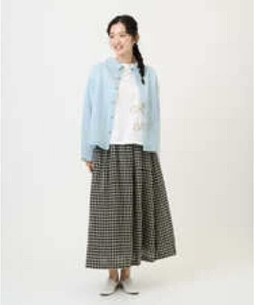 GIANNI LO GIUDICE / ジャンニ・ロ・ジュディチェ シャツ・ブラウス | [洗える]塩縮加工ダイヤ柄ブラウス | 詳細6