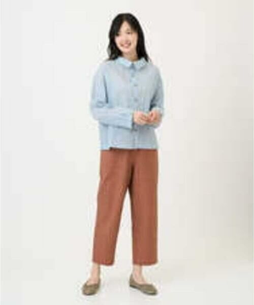 GIANNI LO GIUDICE / ジャンニ・ロ・ジュディチェ シャツ・ブラウス | [洗える]塩縮加工ダイヤ柄ブラウス | 詳細7