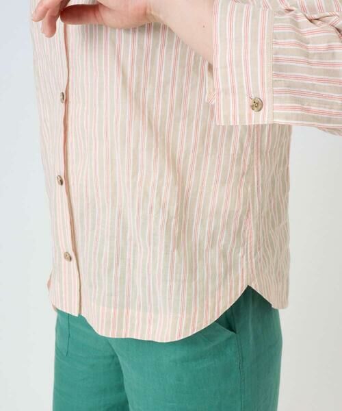 GIANNI LO GIUDICE / ジャンニ・ロ・ジュディチェ シャツ・ブラウス | [洗える・日本製]コットンシャーリングストライプブラウス | 詳細12