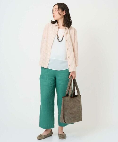 GIANNI LO GIUDICE / ジャンニ・ロ・ジュディチェ シャツ・ブラウス | [洗える・日本製]コットンシャーリングストライプブラウス | 詳細2