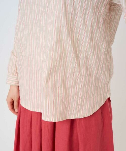 GIANNI LO GIUDICE / ジャンニ・ロ・ジュディチェ シャツ・ブラウス | [洗える・日本製]コットンシャーリングストライププルオーバーブラウス | 詳細11