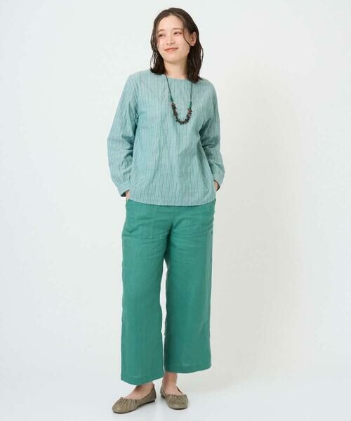 GIANNI LO GIUDICE / ジャンニ・ロ・ジュディチェ シャツ・ブラウス | [洗える・日本製]コットンシャーリングストライププルオーバーブラウス | 詳細3