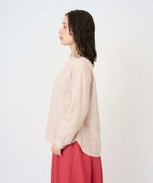GIANNI LO GIUDICE / ジャンニ・ロ・ジュディチェ シャツ・ブラウス | [洗える・日本製]コットンシャーリングストライププルオーバーブラウス | 詳細7