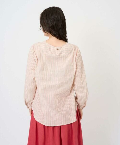 GIANNI LO GIUDICE / ジャンニ・ロ・ジュディチェ シャツ・ブラウス | [洗える・日本製]コットンシャーリングストライププルオーバーブラウス | 詳細8