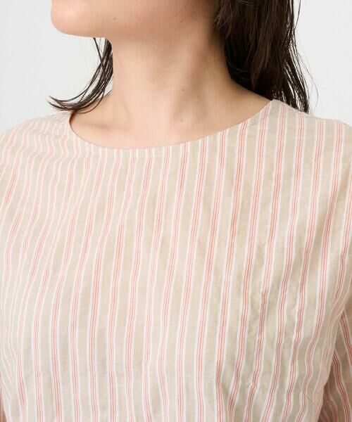 GIANNI LO GIUDICE / ジャンニ・ロ・ジュディチェ シャツ・ブラウス | [洗える・日本製]コットンシャーリングストライププルオーバーブラウス | 詳細9