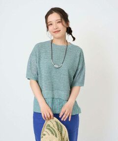 GIANNI LO GIUDICE / ジャンニ・ロ・ジュディチェ ニット・セーター | [洗える]テトロンリネンカスリニット