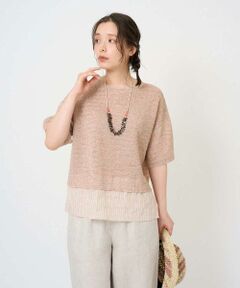 GIANNI LO GIUDICE / ジャンニ・ロ・ジュディチェ ニット・セーター | [洗える]テトロンリネンカスリニット