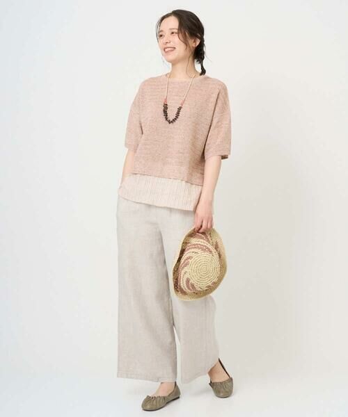 GIANNI LO GIUDICE / ジャンニ・ロ・ジュディチェ ニット・セーター | [洗える]テトロンリネンカスリニット | 詳細1