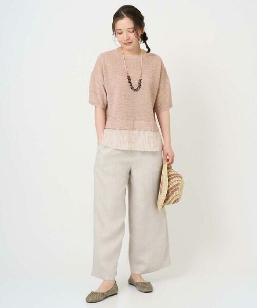 GIANNI LO GIUDICE / ジャンニ・ロ・ジュディチェ ニット・セーター | [洗える]テトロンリネンカスリニット | 詳細2