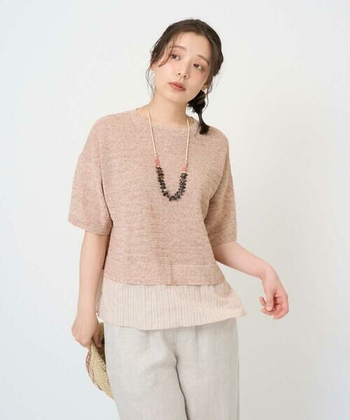 GIANNI LO GIUDICE / ジャンニ・ロ・ジュディチェ ニット・セーター | [洗える]テトロンリネンカスリニット | 詳細3