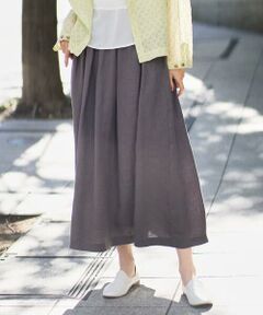 GIANNI LO GIUDICE / ジャンニ・ロ・ジュディチェ ロング・マキシ丈スカート | [洗える]カラーリネン製品洗いスカート