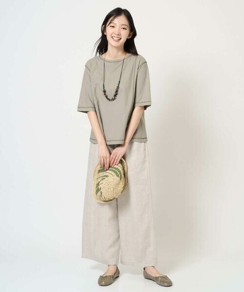 GIANNI LO GIUDICE / ジャンニ・ロ・ジュディチェ カットソー | [洗える]クールローレルスカイコットTシャツ | 詳細12