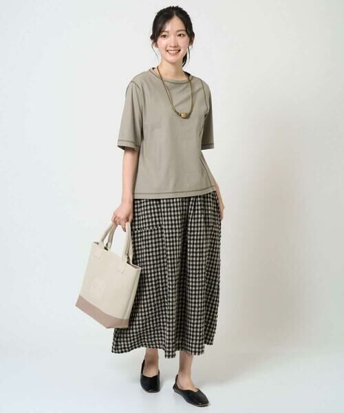 GIANNI LO GIUDICE / ジャンニ・ロ・ジュディチェ カットソー | [洗える]クールローレルスカイコットTシャツ | 詳細14