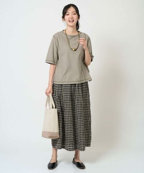 GIANNI LO GIUDICE / ジャンニ・ロ・ジュディチェ カットソー | [洗える]クールローレルスカイコットTシャツ | 詳細15