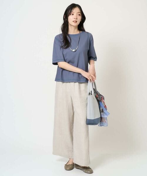 GIANNI LO GIUDICE / ジャンニ・ロ・ジュディチェ カットソー | [洗える]クールローレルスカイコットTシャツ | 詳細17