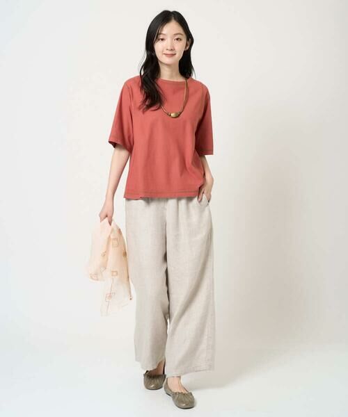 GIANNI LO GIUDICE / ジャンニ・ロ・ジュディチェ カットソー | [洗える]クールローレルスカイコットTシャツ | 詳細4