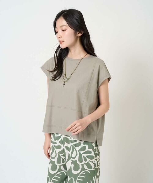 GIANNI LO GIUDICE / ジャンニ・ロ・ジュディチェ カットソー | [洗える]クールローレルノースリーブカットソー | 詳細3