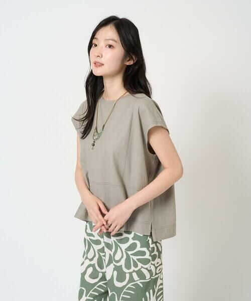 GIANNI LO GIUDICE / ジャンニ・ロ・ジュディチェ カットソー | [洗える]クールローレルノースリーブカットソー | 詳細4