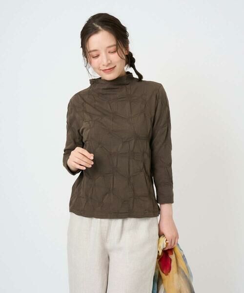 GIANNI LO GIUDICE / ジャンニ・ロ・ジュディチェ カットソー | [洗える・日本製]麻混シャーリングカットソー | 詳細10