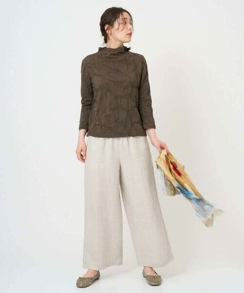 GIANNI LO GIUDICE / ジャンニ・ロ・ジュディチェ カットソー | [洗える・日本製]麻混シャーリングカットソー | 詳細3