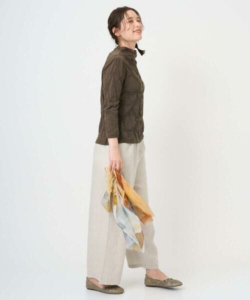 GIANNI LO GIUDICE / ジャンニ・ロ・ジュディチェ カットソー | [洗える・日本製]麻混シャーリングカットソー | 詳細4