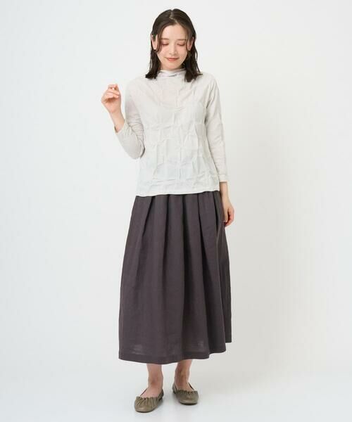 GIANNI LO GIUDICE / ジャンニ・ロ・ジュディチェ カットソー | [洗える・日本製]麻混シャーリングカットソー | 詳細7