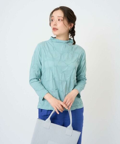 GIANNI LO GIUDICE / ジャンニ・ロ・ジュディチェ カットソー | [洗える・日本製]麻混シャーリングカットソー | 詳細9