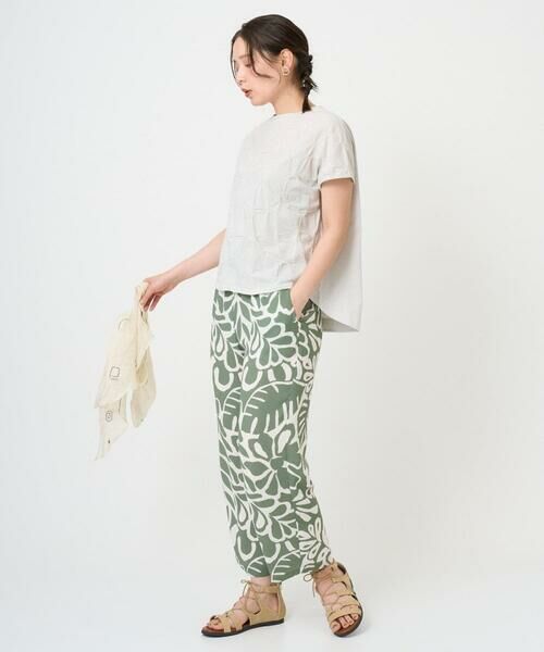 GIANNI LO GIUDICE / ジャンニ・ロ・ジュディチェ カットソー | [洗える・日本製]麻混シャーリングフレンチスリーブカットソー | 詳細11