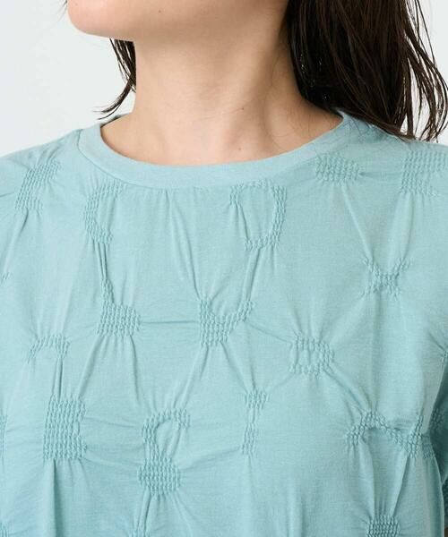 GIANNI LO GIUDICE / ジャンニ・ロ・ジュディチェ カットソー | [洗える・日本製]麻混シャーリングフレンチスリーブカットソー | 詳細19