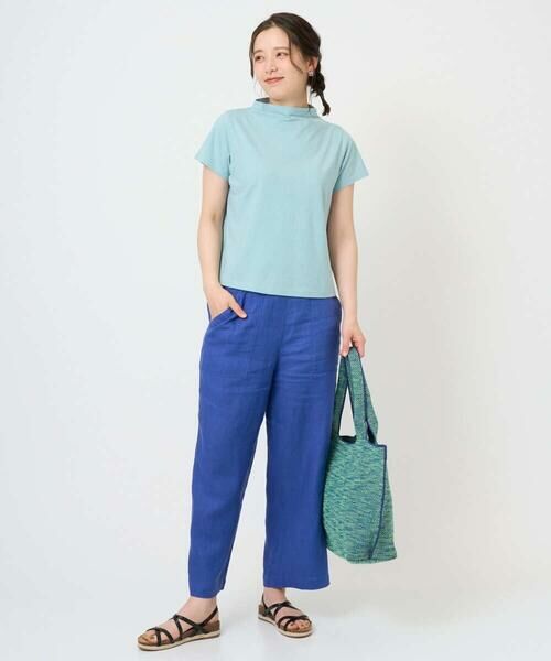 GIANNI LO GIUDICE / ジャンニ・ロ・ジュディチェ カットソー | [洗える・日本製]綿麻ボトルネック天竺カットソー | 詳細1