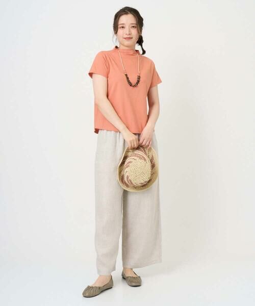 GIANNI LO GIUDICE / ジャンニ・ロ・ジュディチェ カットソー | [洗える・日本製]綿麻ボトルネック天竺カットソー | 詳細3