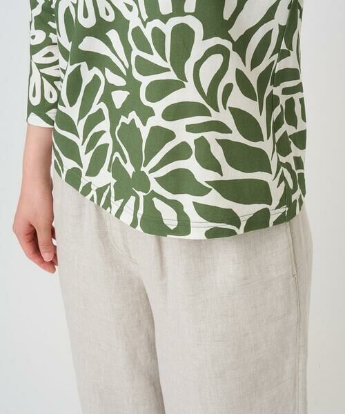GIANNI LO GIUDICE / ジャンニ・ロ・ジュディチェ カットソー | [洗える・日本製]ボタニカルフワラープリントカットソー | 詳細12