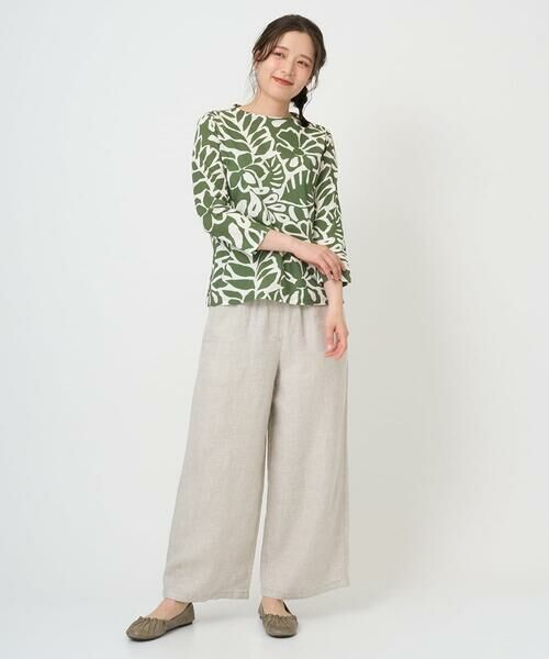 GIANNI LO GIUDICE / ジャンニ・ロ・ジュディチェ カットソー | [洗える・日本製]ボタニカルフワラープリントカットソー | 詳細2