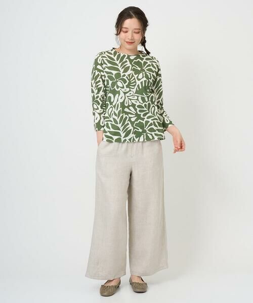 GIANNI LO GIUDICE / ジャンニ・ロ・ジュディチェ カットソー | [洗える・日本製]ボタニカルフワラープリントカットソー | 詳細3