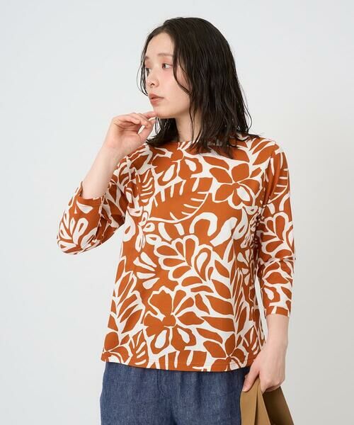 GIANNI LO GIUDICE / ジャンニ・ロ・ジュディチェ カットソー | [洗える・日本製]ボタニカルフワラープリントカットソー | 詳細4